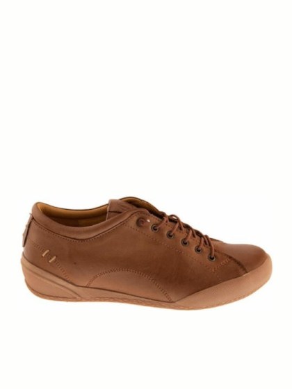 Ταμπά Δερμάτινα Ανατομικά Γυναικεία Sneakers με ελαστικά κορδόνια